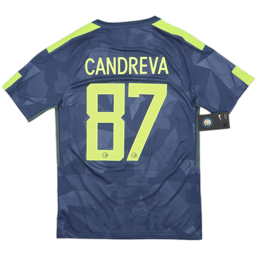 2017-18 Inter Milan Third Shirt Candreva #87 (S)