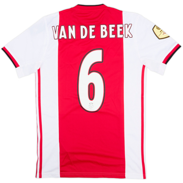 2019-20 Ajax Home Shirt van de Beek #6 (S)