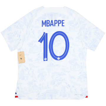 2022-23 France Authentic Away Shirt Mbappe #10 (XL)