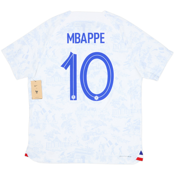 2022-23 France Authentic Away Shirt Mbappe #10 (XL)
