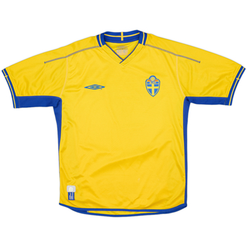 2003-04 Sweden Home Shirt - 7/10 - (XL.Boys)
