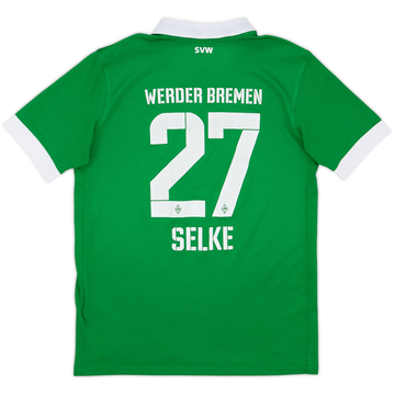 2014-15 Werder Bremen Home Shirt Selke #27 - 6/10 - (L.Boys)