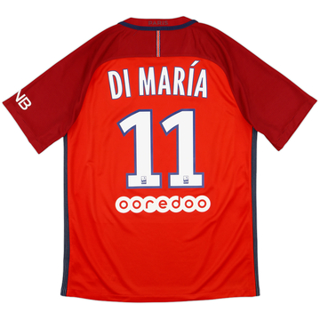2016-17 Paris Saint-Germain Away Shirt Di Maria #11 - 6/10 - (M)