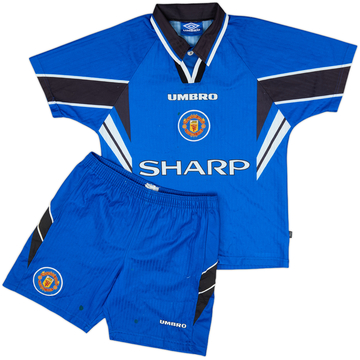 1996-98 Manchester United Third Full Kit Cole #9 - 7/10 - (L.Boys)