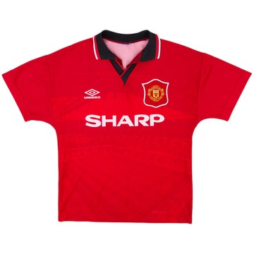 1994-96 Manchester United Home Shirt - 8/10 - (Y)