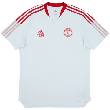 2021-22 Manchester United adidas Staff Issue Training Shirt Team - 8/10 - (L)