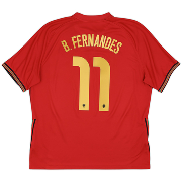 2020-21 Portugal Home Shirt B.Fernandes #11 - 10/10 - (XL)