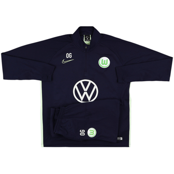 2019-20 Wolfsburg Nike Staff Issue Full Tracksuit 'OG' (Oliver Glasner) - 9/10 - (L)