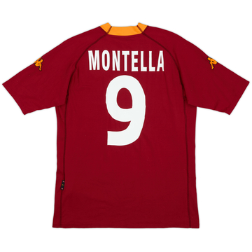2000-01 Roma Home Shirt Montella #9 - 5/10 - (L)