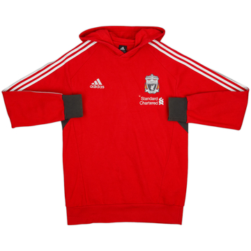 2011-12 Liverpool adidas Hooded Sweat Top - 6/10 - (M)