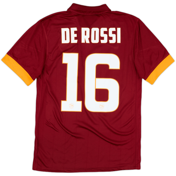 2014-15 Roma Home Shirt De Rossi #16 - 10/10 - (S)