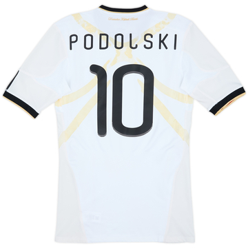 2010-11 Germany Player Issue Techfit Home Shirt Podolski #10 - 6/10 - (L)