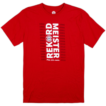 2018-19 Bayern Munich Cotton Tee - 9/10 - (M)