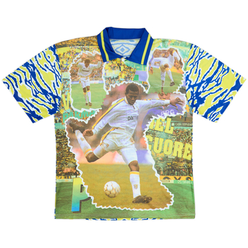 1994-96 Parma Graphic Shirt Asprilla #11 - 8/10 - (L)