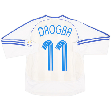 2006-07 Chelsea Away L/S Shirt Drogba #11 - 8/10 - (XL.Boys)