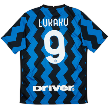 2020-21 Inter Milan Home Shirt Lukaku #9 - 6/10 - (M)