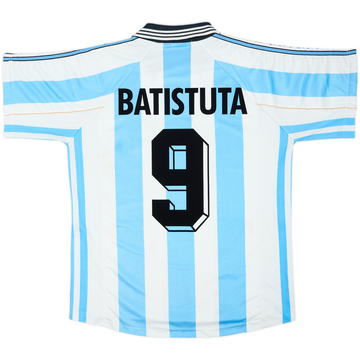 1998-99 Argentina Home Shirt Batistuta #9 - 6/10 - (M)