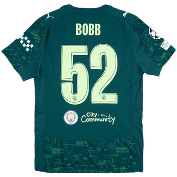 2025-26 Manchester City Match Issue Champions League Fourth Shirt Bobb #52