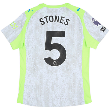 2025-26 Manchester City Match Issue Third Shirt Stones #5