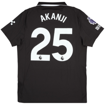 2025-26 Manchester City Match Issue Away Shirt Akanji #25