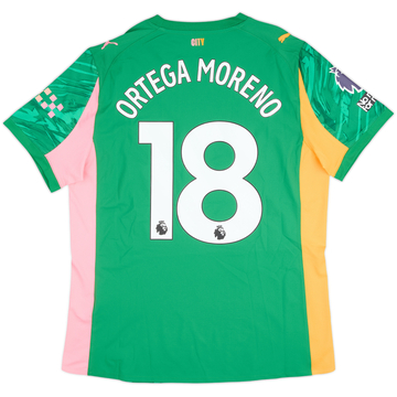 2025-26 Manchester City Match Issue GK Shirt Ortega Moreno #18