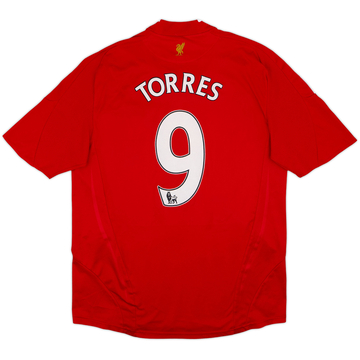 2008-10 Liverpool Home Shirt Torres #9 - 8/10 - (XL)