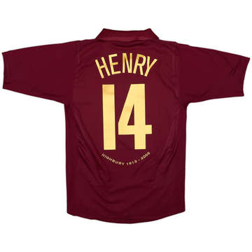 2005-06 Arsenal Home Shirt Henry #14 - 7/10 - (S)