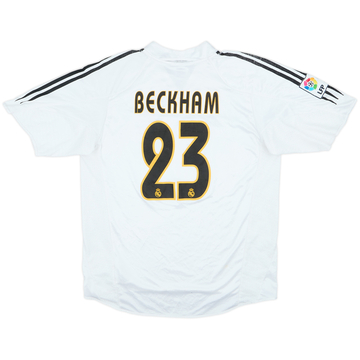 2004-05 Real Madrid Home Shirt Beckham #23 - 4/10 - (L)