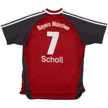 2001-02 Bayern Munich Home Shirt Scholl #7 - 7/10 - (XL.Boys)
