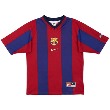 1998-00 Barcelona Basic Home Shirt - 8/10 - (L.Boys)
