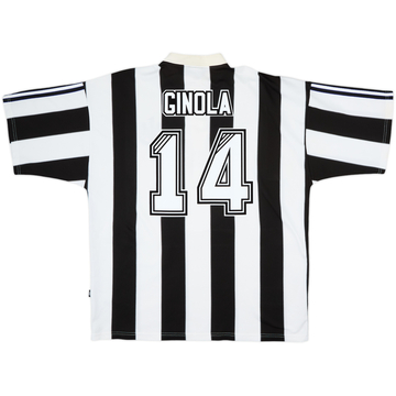 1995-97 Newcastle Home Shirt Ginola #14 - 8/10 - (XL)