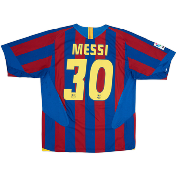 2005-06 Barcelona Home Shirt Messi #30 - 8/10 - (L)