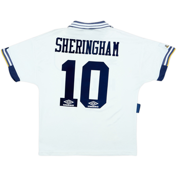 1993-95 Tottenham Home Shirt Sheringham #10 - 6/10 - (M)