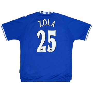 1999-01 Chelsea Home Shirt Zola #25 - 8/10 - (XL)