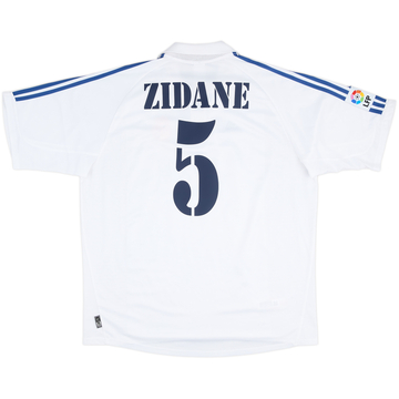 2001 Real Madrid Home Shirt Zidane #5 - 6/10 - (XL)