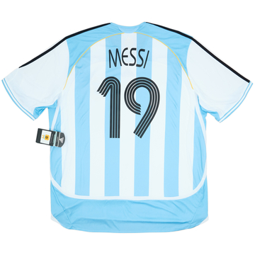 Camiseta de local de Argentina 2005-07 Messi #19 (XXL)