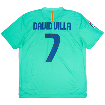 2010-11 Barcelona Away Shirt David Villa #7 - 8/10 - (XL)