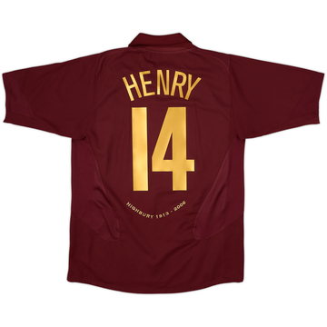2005-06 Arsenal Home Shirt Henry #14 - 8/10 - (M)