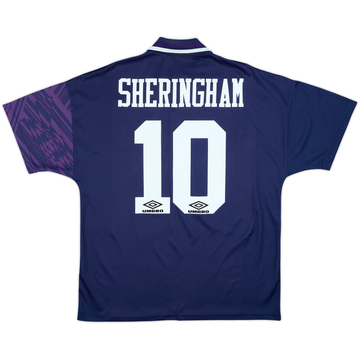 1994-95 Tottenham Away Shirt Sheringham #10 - 7/10 - (L)