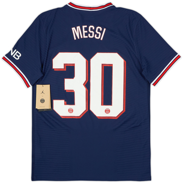 2021-22 Paris Saint-Germain Authentic Home Shirt Messi #30 (M)