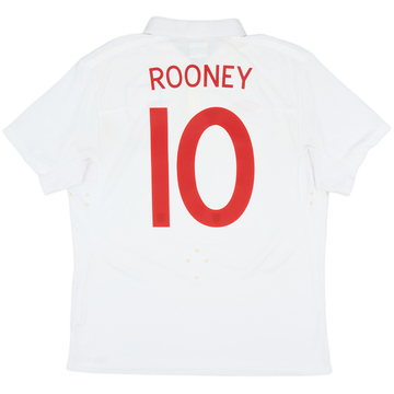 2010-11 England 'South Africa' Home Shirt Rooney #10 - 8/10 - (L)