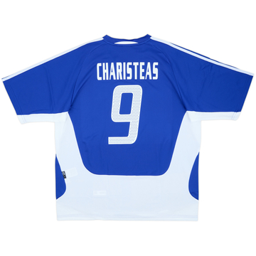 2004-06 Greece Home Shirt Charisteas #9 - 9/10 - (XL)