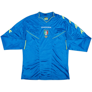 2013-15 Italy Diadora Referee L/S Shirt - 9/10 - (L)