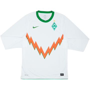 2010-11 Werder Bremen Player Issue Away L/S Shirt - 10/10 - (L)