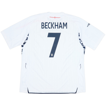 2007-09 England Home Shirt Beckham #7 - 4/10 - (3XL)