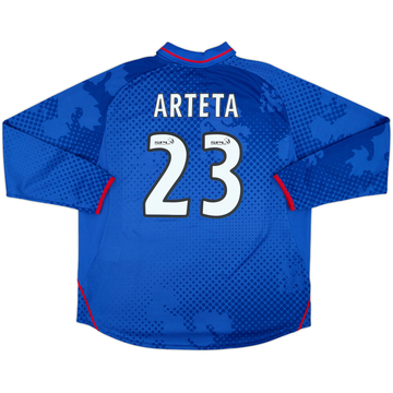 2002-03 Rangers Home L/S Shirt Arteta #23 - 8/10 - (XL)