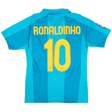 2007-09 Barcelona Away Shirt Ronaldinho #10 - 8/10 - (S)