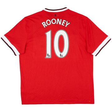 2014-15 Manchester United Home Shirt Rooney #10 - 9/10 - (XL)