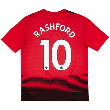 2018-19 Manchester United Home Shirt Rashford #10 - 9/10 - (XL.Boys)