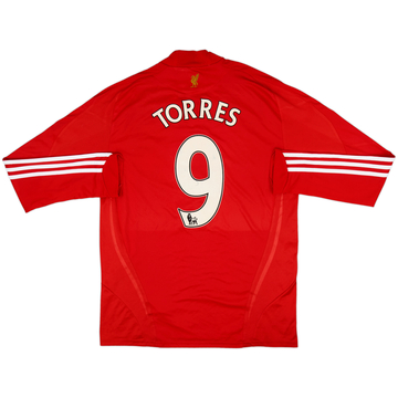 2008-10 Liverpool Home L/S Shirt Torres #9 - 6/10 - (L)
